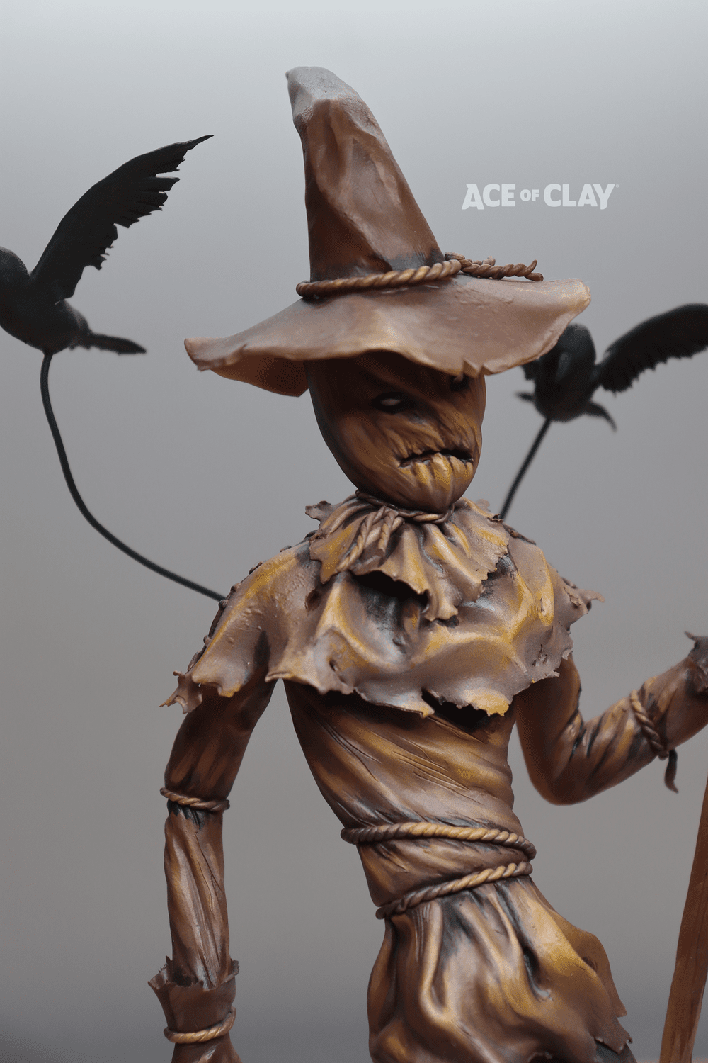 Scarecrow Original Sculpture — Ace of Clay
